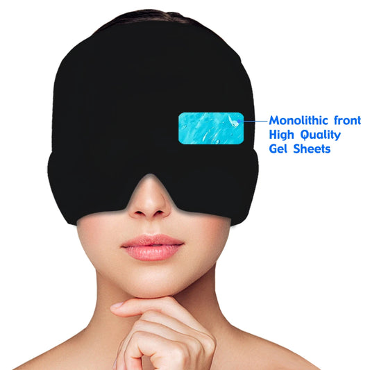 Head Massager Cap Gel Hot Cold Headache Migraine Relief Cap Stress Pressure Pain Relief Massage Gel Hat Clod Headache